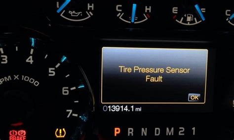 2017 f250 tire pressure sensor fault