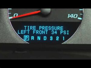 chevy impala reset tire pressure sensor