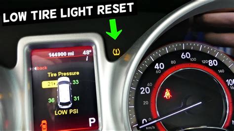 dodge charger tire pressure sensor reset