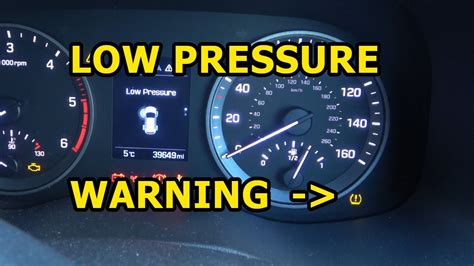 hyundai tire pressure sensor light