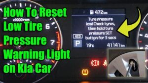 kia sportage tire pressure sensor reset