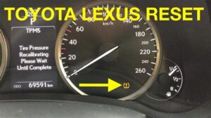 lexus is250 tire pressure sensor reset