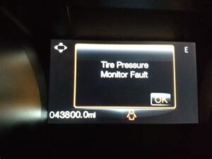 mustang tire pressure sensor fault